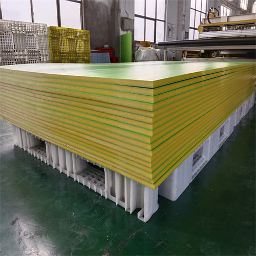 green/yellow/green hdpe sheet